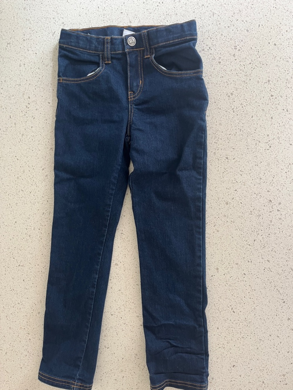 Petit Bateau Girls Dark Wash Denim Jeans